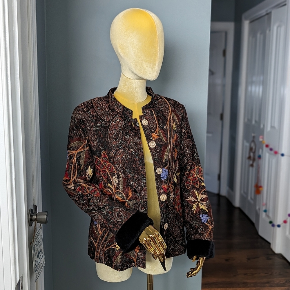 Embroidered Statement Jacket